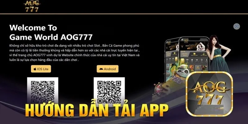Hướng dẫn tải app aog777